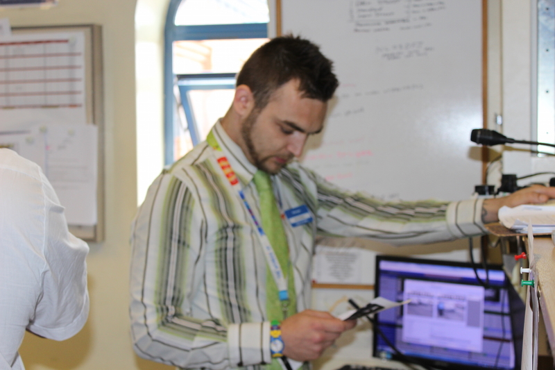 The Entertaner's Delfino taking over our tannoys...